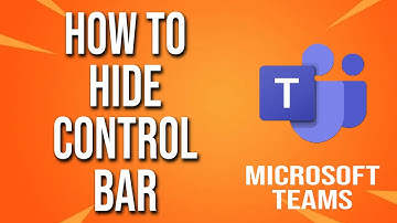 How To Hide Control Bar Microsoft Teams Tutorial
