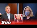 GOP leader McCarthy clashes with Liz Cheney who says Trump should be silenced