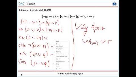 Bài giảng Toán Rời Rạc Buổi 1 - Zoom 23.5.2021
