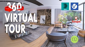 360 Virtual Tours Great Panorama 🏞️ 3ds Max Quick Simple