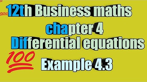12th business maths example 4.3