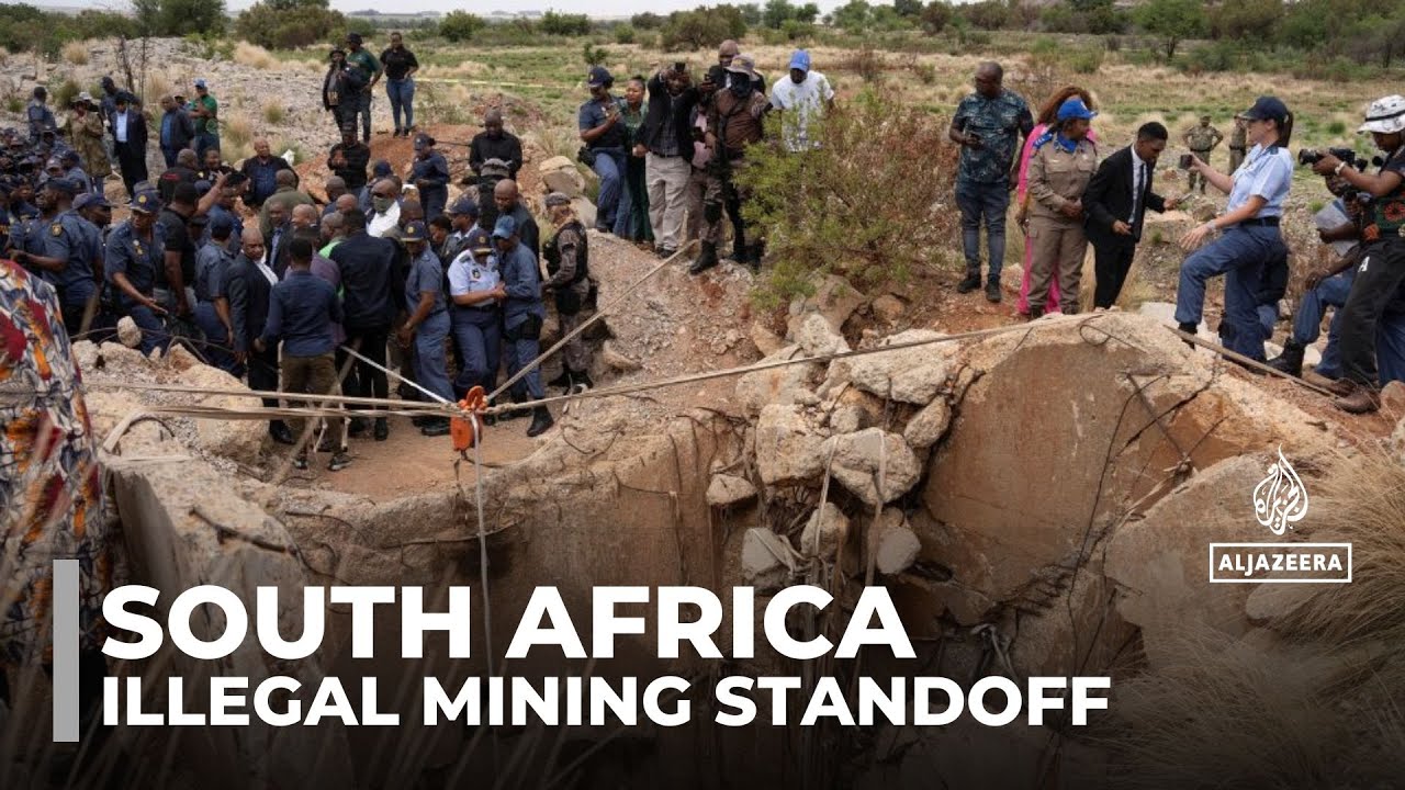 South Africa illegal mining standoff: Hundreds remain underground in ...