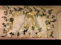DIY- chandelier floral backdrop in multiple color /style DIY- beautiful backdrop DIY- wedding decor