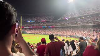 Top of the 9th of Michael Lorenzen’s No Hitter section 131 @phillies @MLB