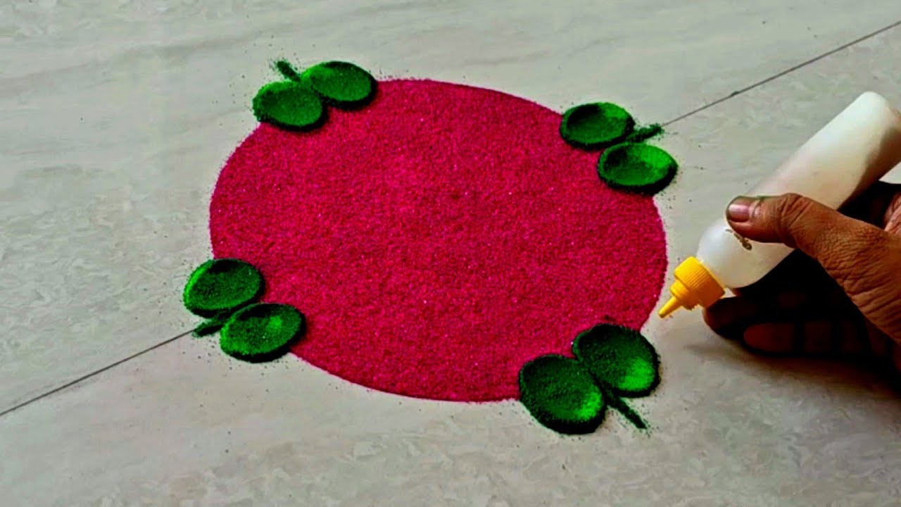 Easy Dussehra rangoli. Dasara rangoli. Vijayadashami rangoli. Rangoli ...