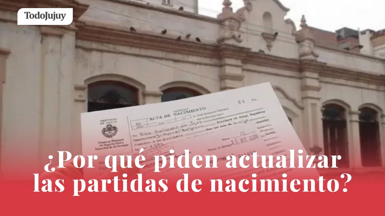 ¿Por qué piden actualizar la partida de nacimiento? - YouTube