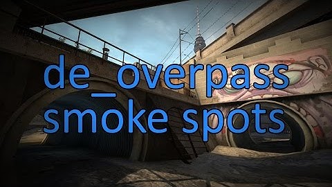 CS:GO - (de_overpass) Bank to Water Smoke!