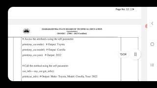 Programming with Python Model Answer  | MSBTE UPDATE