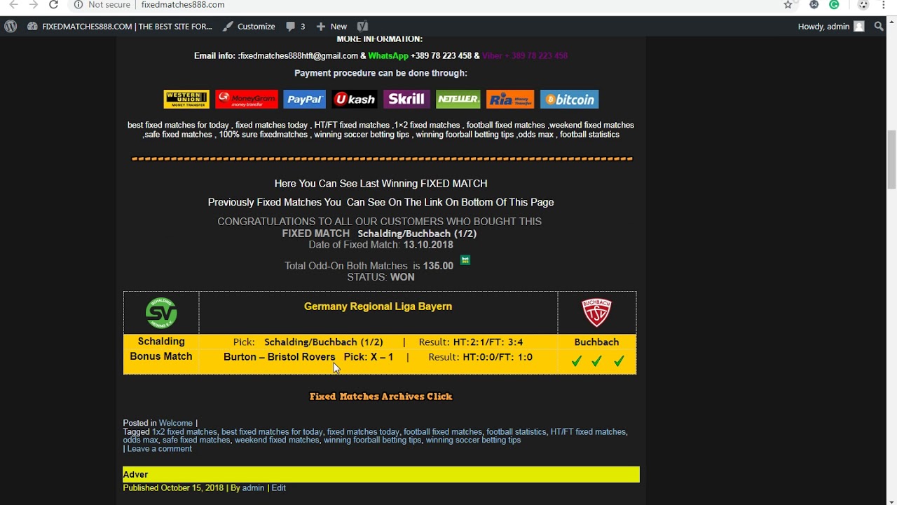 Real Fixed Matches 100 SURE Www fixedmatches888 YouTube