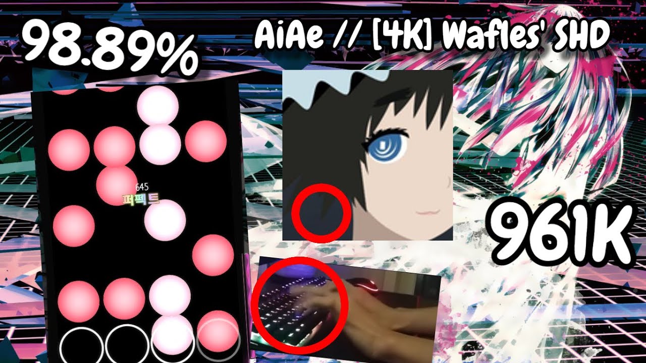 [Osu!mania] AiAe Earrape ver. // [4K] Wafles' SHD 98.89% S 961K 476pp ⭐ ...