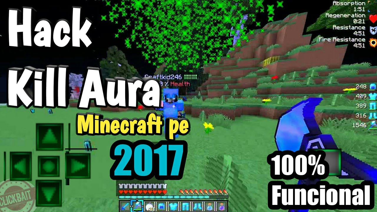 Killaura HACK KILLAURA como el de pc /Minecraft pe - YouTube