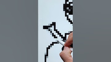 how to draw pixel NFT art in PROCREATE. (#procreate #shorts #nft )