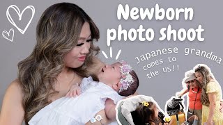 JAPANESE GRANDMA COMES TO THE US FOR THE FIRST TIME!!! + NEWBORN PHOTO SHOOT | バアバが初渡米 + 新生児写真撮影