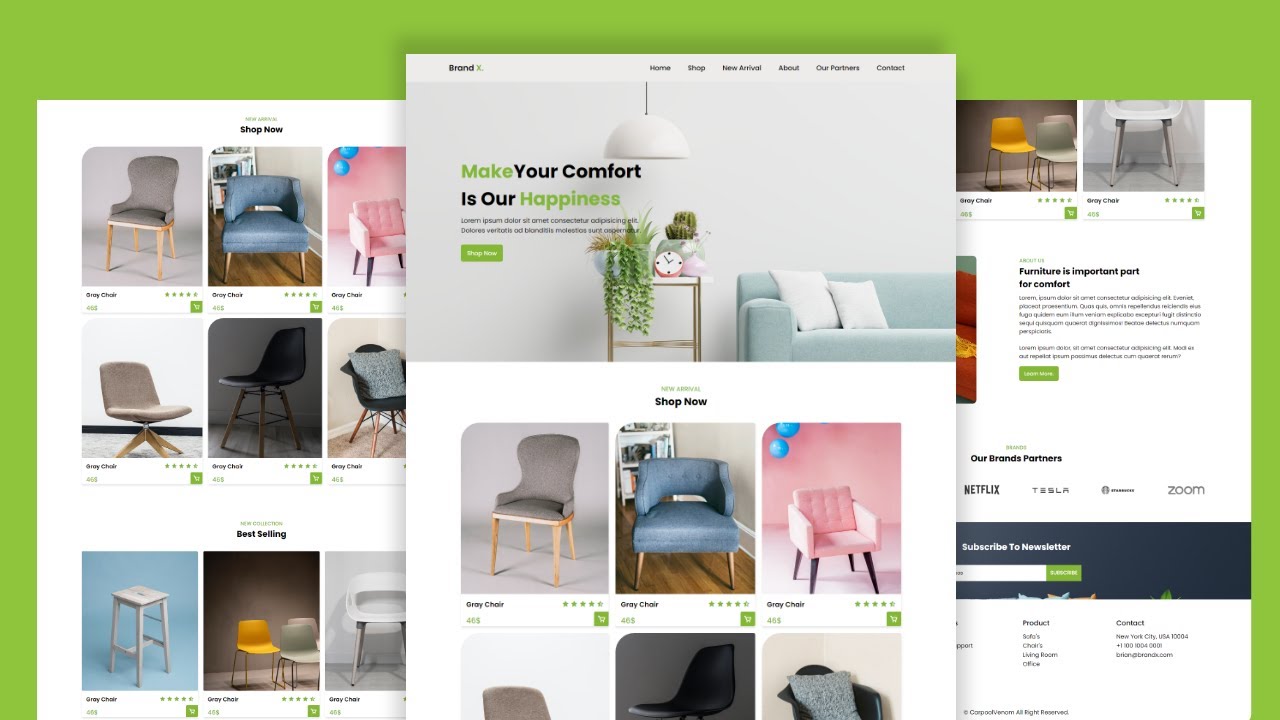 furniture website case study