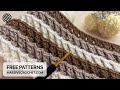 SUPER EASY Crochet Pattern For Beginners 1 ROW REP LOVELY Crochet Stitch For Baby Blanket Bag 