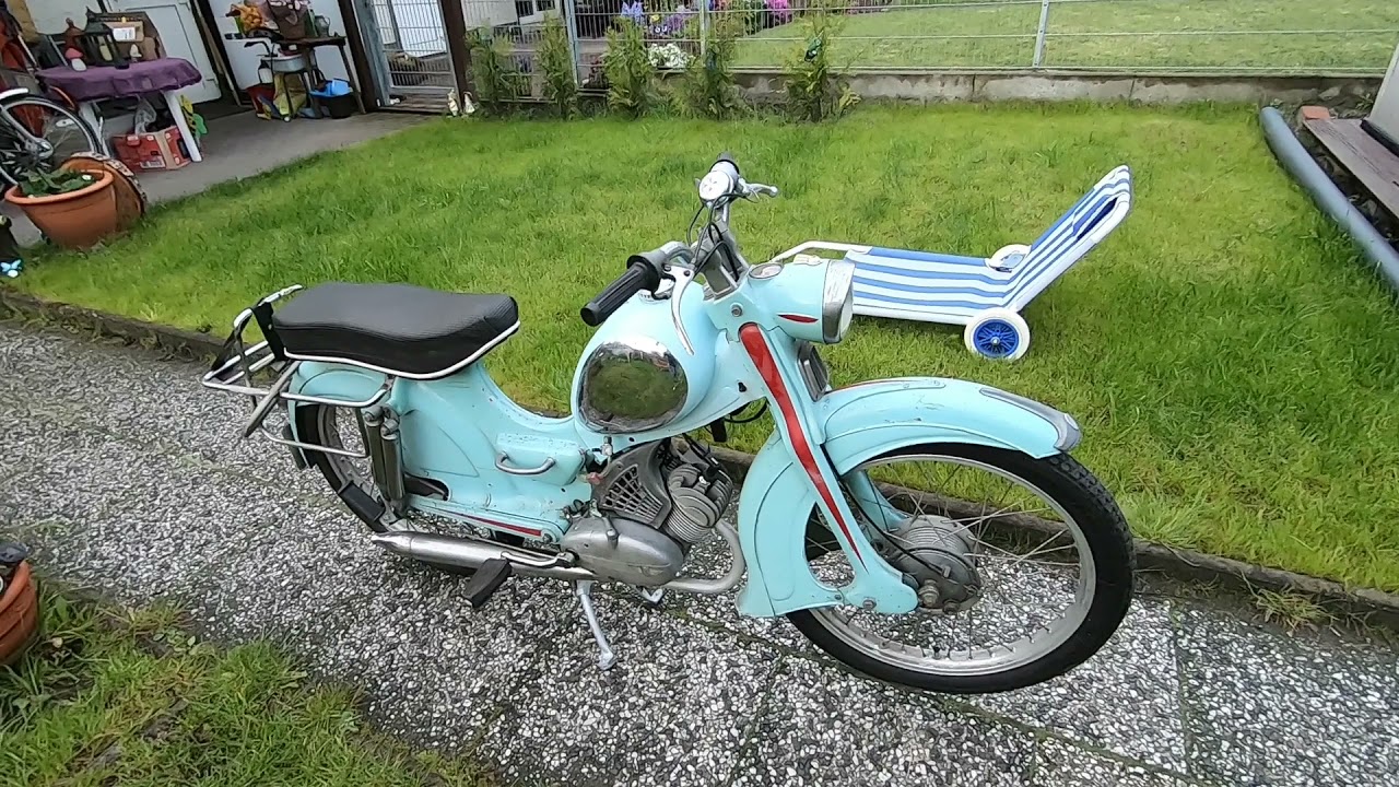 Zündapp Super Combinette Typ 429, ein Moped von 1959 - schlummerte 40 Jahre im Keller..