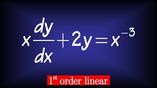 first order linear differential equation (Nagle hw sol sect 2.3#9)