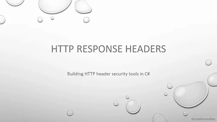 Building a HTTP Response Headers security control in C# Part 1