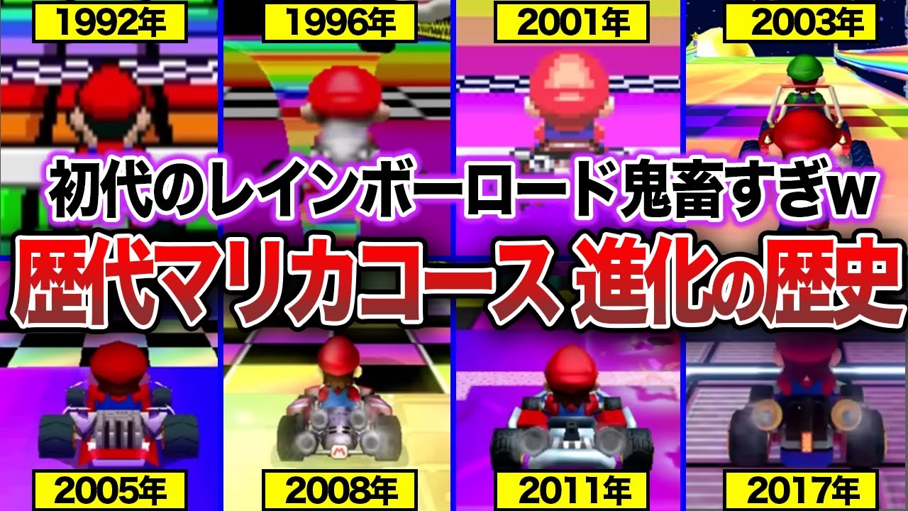 【歴代マリオカート】約33年でコースはどのように進化してきたのか？