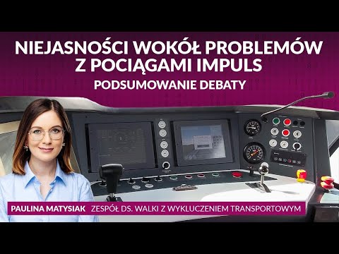 Niejasności wokół problemów z&nbsp;pociągami Impuls – podsumowanie debaty.