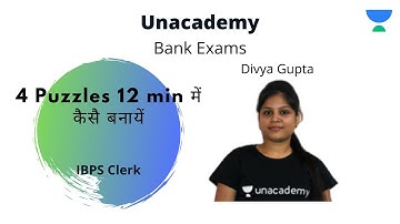 IBPS Clerk Pre l 4 Puzzles 12 min में कैसै बनायें | Reasoning | Divya Gupta