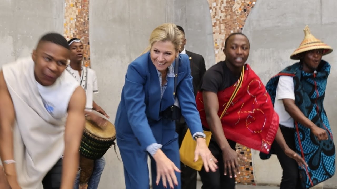 Koningin Máxima muzikaal onthaald in regenachtig Kaapstad