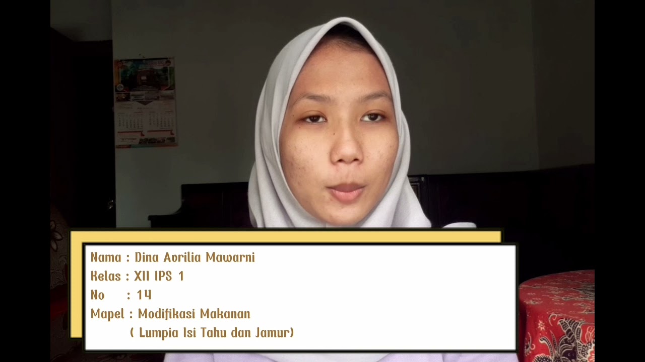 Pengolahan Makanan khas Daerah yang dimodifikasi " Lumpia Isi Tahu dan