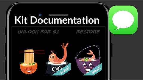 iMessage Sticker Kit - Video Documentation