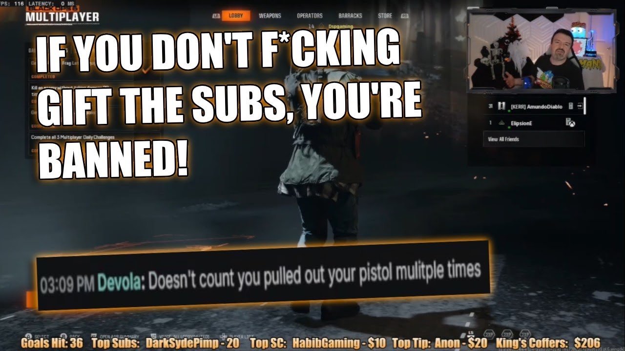 DSP Threatens People for Not Paying up After Giving Him Call of Duty Wages & Bans Them