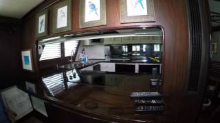 61 Hatteras MY 82 Main Salon & Galley
