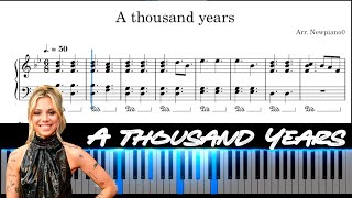 A Thousand Years -Christina  Perri - (Piano Tutorial)