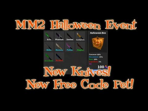Halloween Event 2017 Murder Mystery 2 Code For Free Pet Youtube