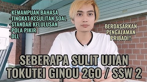 【TG 2号 / SSW 2号】Seberapa Sulit Ujian Tokutei Ginou 2号？！Data Kelulusan Ujian TG2 Dari Berbagai Bidang