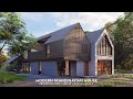 4-Bedroom Modern Scandinavian Barn House with a Detached Garage | 38’-10” W x 62’-9” D [Full Video]