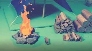Primitive/traditional fire,Stopmotion real,A Stop motion Animation by Adi.s