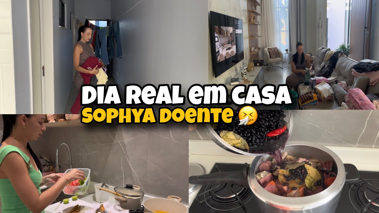 É roupas que não acaba nunca / Feijoada  para o almoço / Vida real de uma MÃE 😅