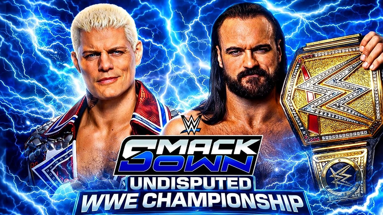 Drew Mcintyre(c) vs. Cody Rhodes WWE SmackDown Undisputed WWE Championship - FULL MATCH 