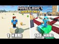 100 hari di minecraft tapi desert only