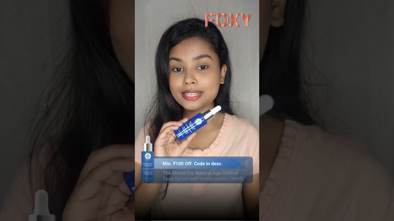 The Moms Co. Natural Age Control Face Serum with mono carton (30ml). Lowest price on Foxy. 