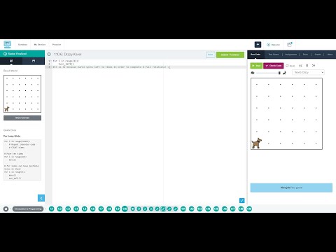 1.10.6: Dizzy Karel codehs python