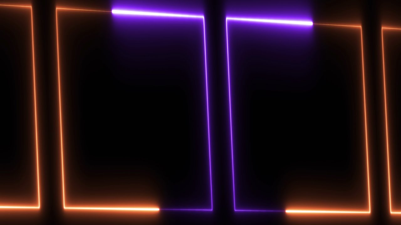 4K VJ Loops Orange Purple Neon Lights Background Live Wallpaper ...