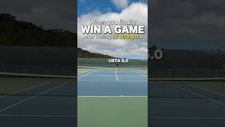 When you FINALLY win a game... 😭 #tennis #usta #utr