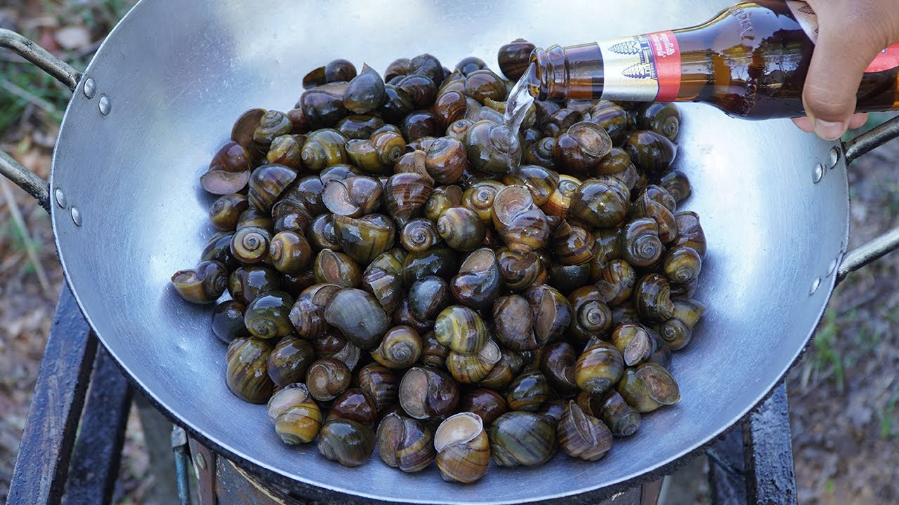Fried Snail with Beer Recipe | Easy River Snails Recipe
