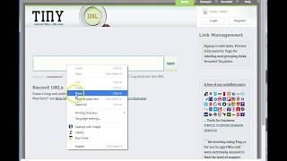 How to make a shortened URL using Tiny.cc