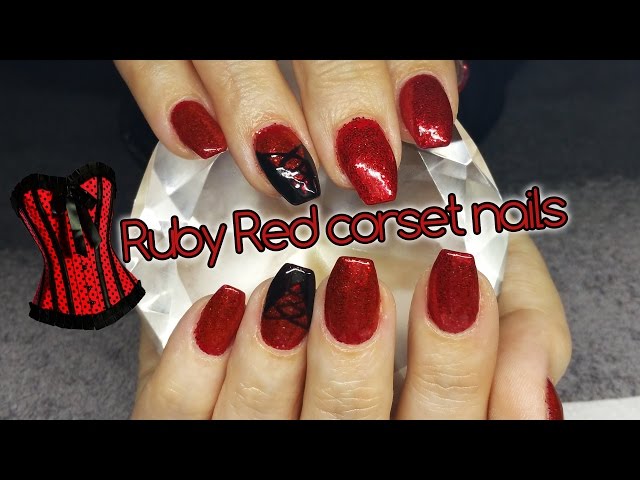 Pin by Julia paczkowska on Nail Art | Ruby nails, Dark red nails, Red black  nails