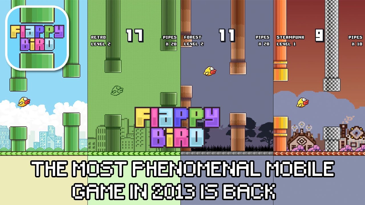 FLAPPY BIRD - NEW QUEST & CLASSIC - iOS / Android Gameplay