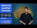 National Weather Forecast: Rain and storms in the north, dry and sunny in south-east Australia