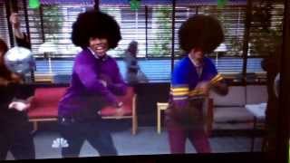 Community - Troy and Abed glee scene (baby boomer Santa)