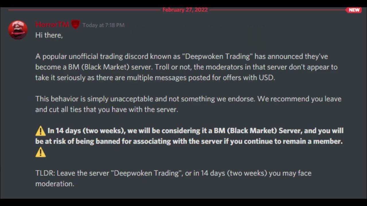 Black Market Discord