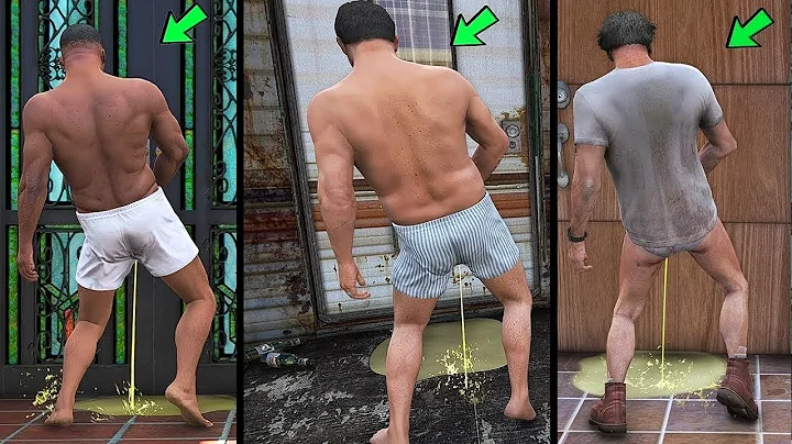 What Happens If You pee💦 in Michael, Trevor & Franklin's House Door In GTA 5?